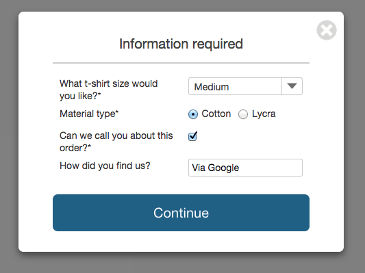 Custom Checkout Fields