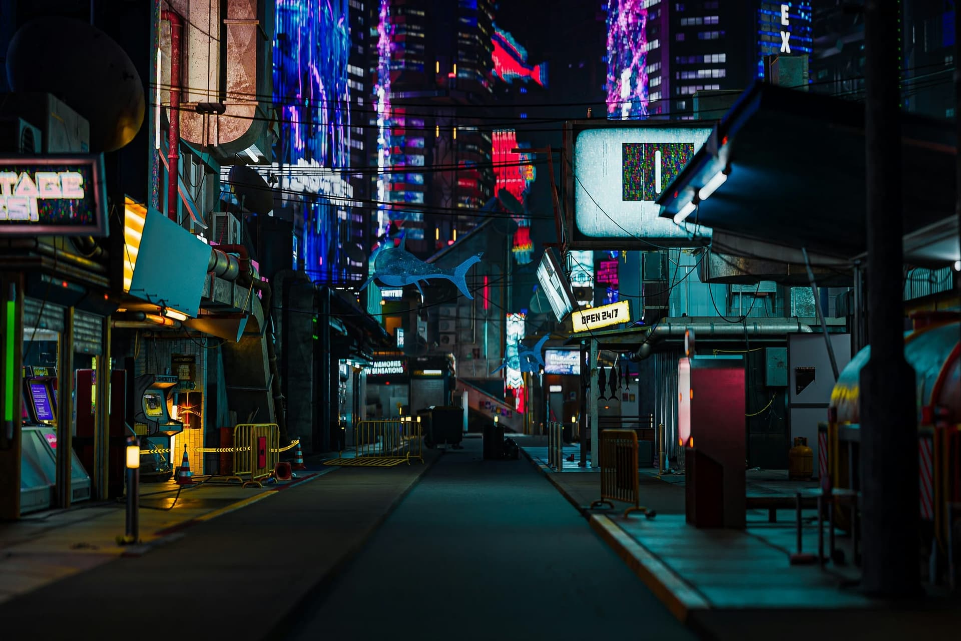 cyberpunk landscape